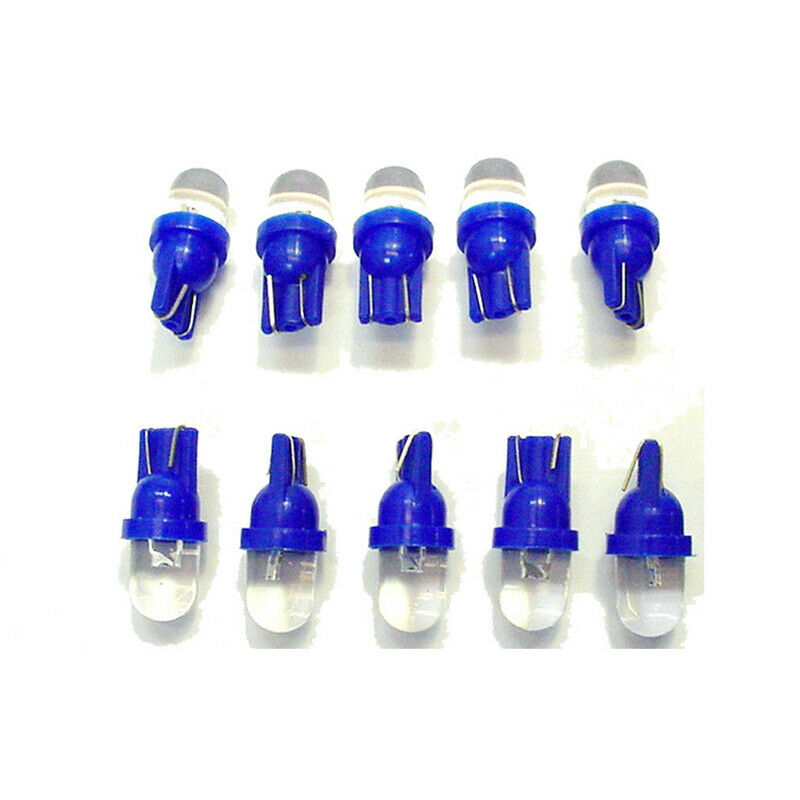 10pcs Blue T10 501 W5W 3W Car Dashboard Dash Panel Gauge Light Bulbs Accessories