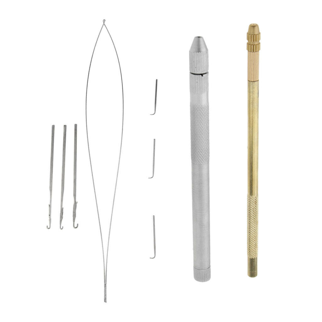 2 Pc Needles Kit for Micro  Link Beads Hair And Feather Extensions: Hook