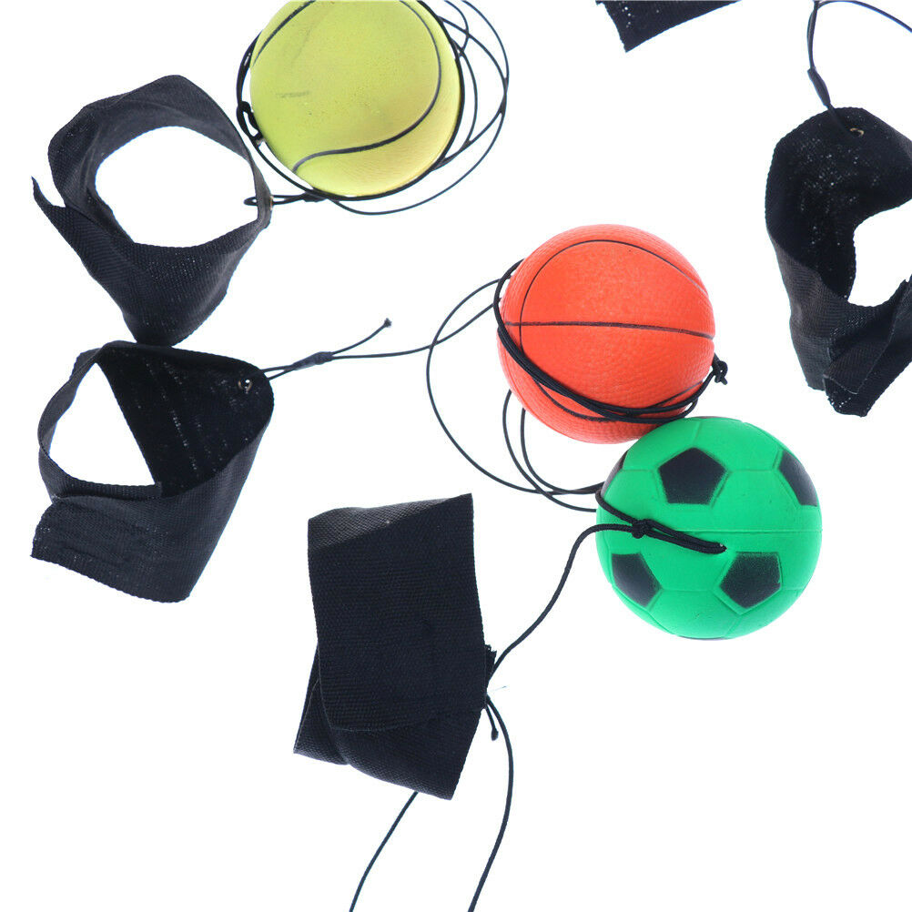 60mm Bouncy Wrist Band Ball Elastic Rubber Ball Wrist Bounce Ball 3JCAUJ Tt