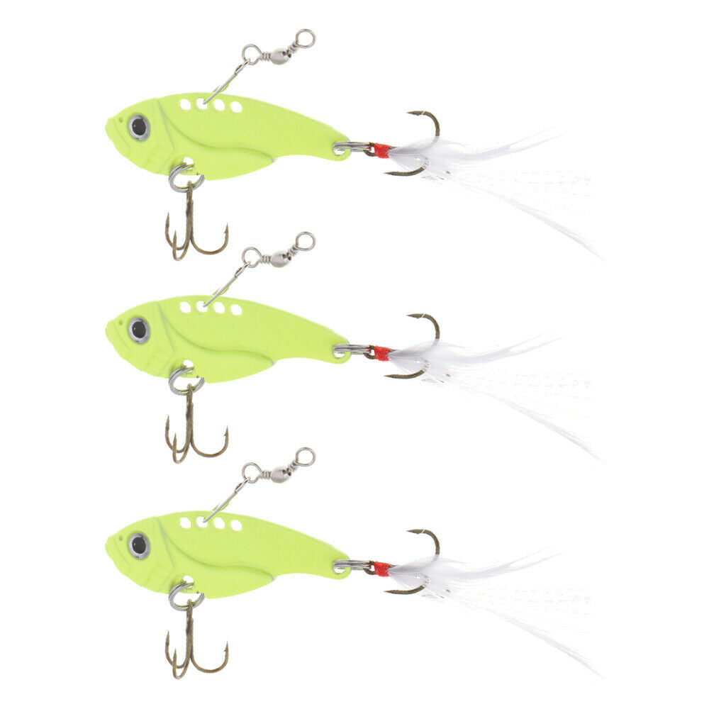 Metal Fishing Lures VIB Hard Artificial Bait Crankbait Tackle 12g