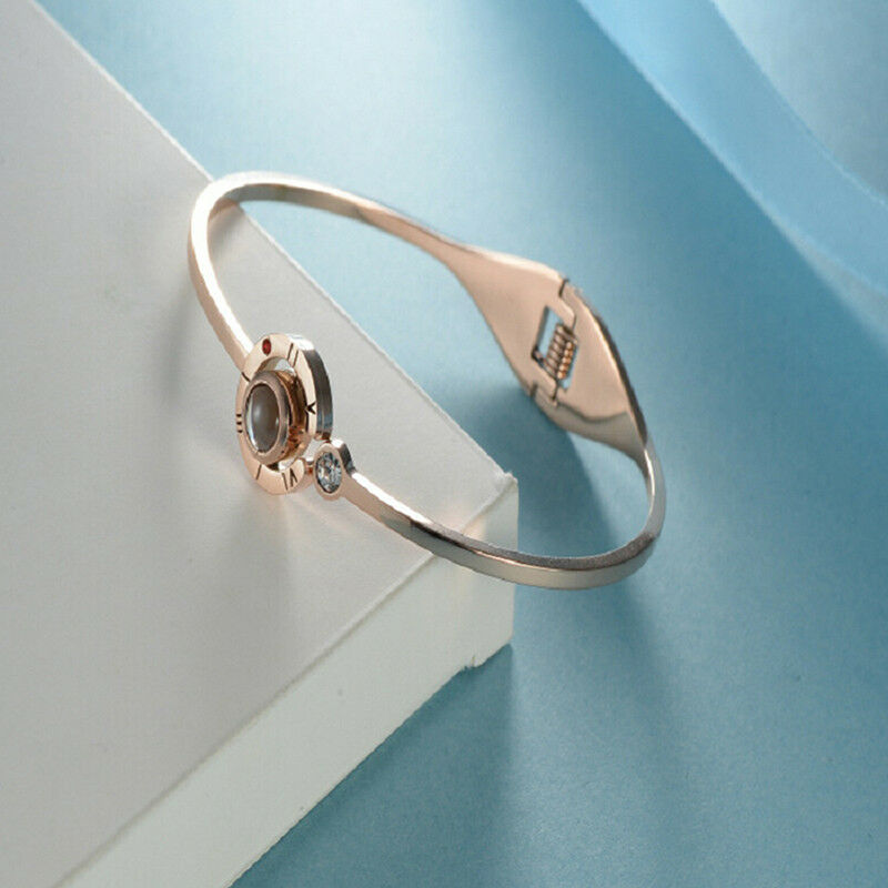 100 Languages I Love You Projection Charm Bracelet For Memory of LOVE Jew.l8