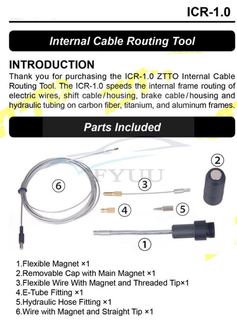 Internal Cable Routing Tool Kit for Bicycle Hose Gear Brake Cable Guide Install