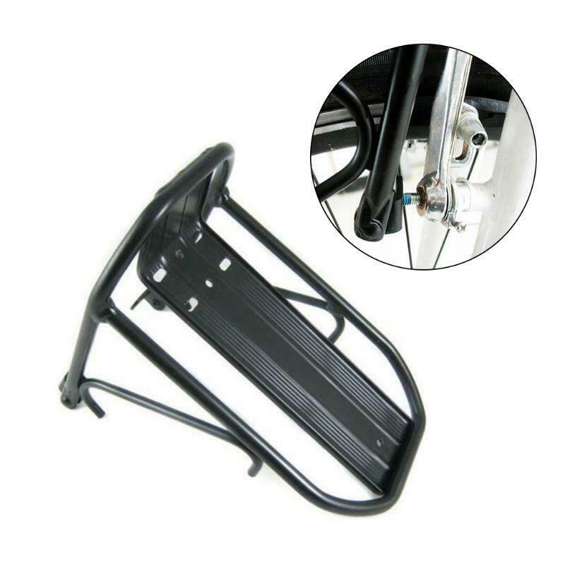 Bicycle Front Rack Aluminum Alloy Bike Luggage Shelf Carrier Panniers Bracket