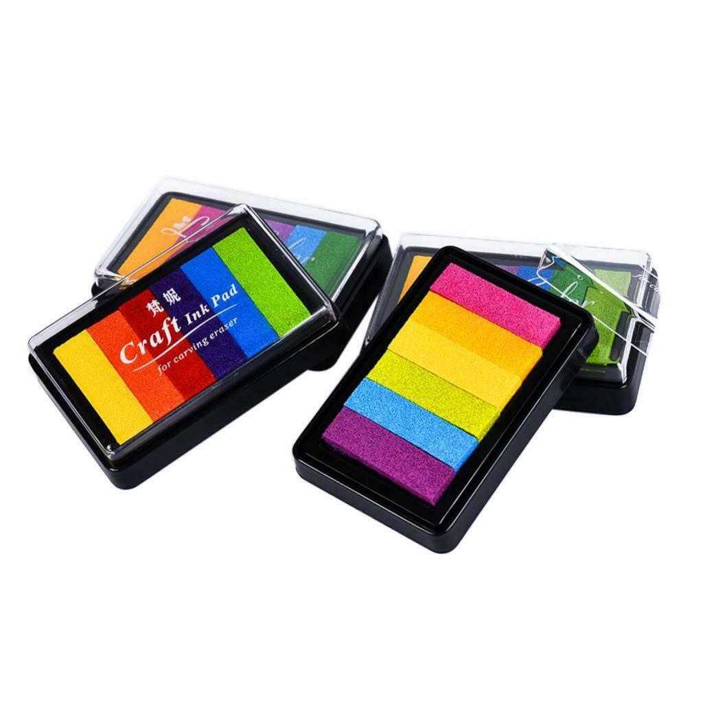 Craft Ink Pad Stamps 4 Pack Craft Ink Pad For Stamps 6 Colors / Set