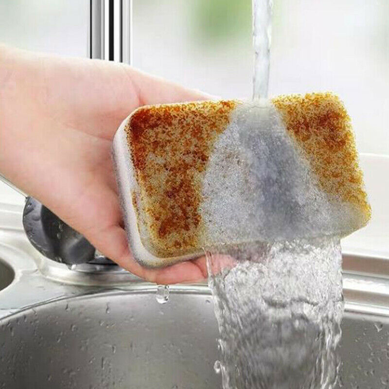 5PCS Strong Magic Sponge Cleaning Brush Dish Bowl Washing Sponge Kitchen .l8