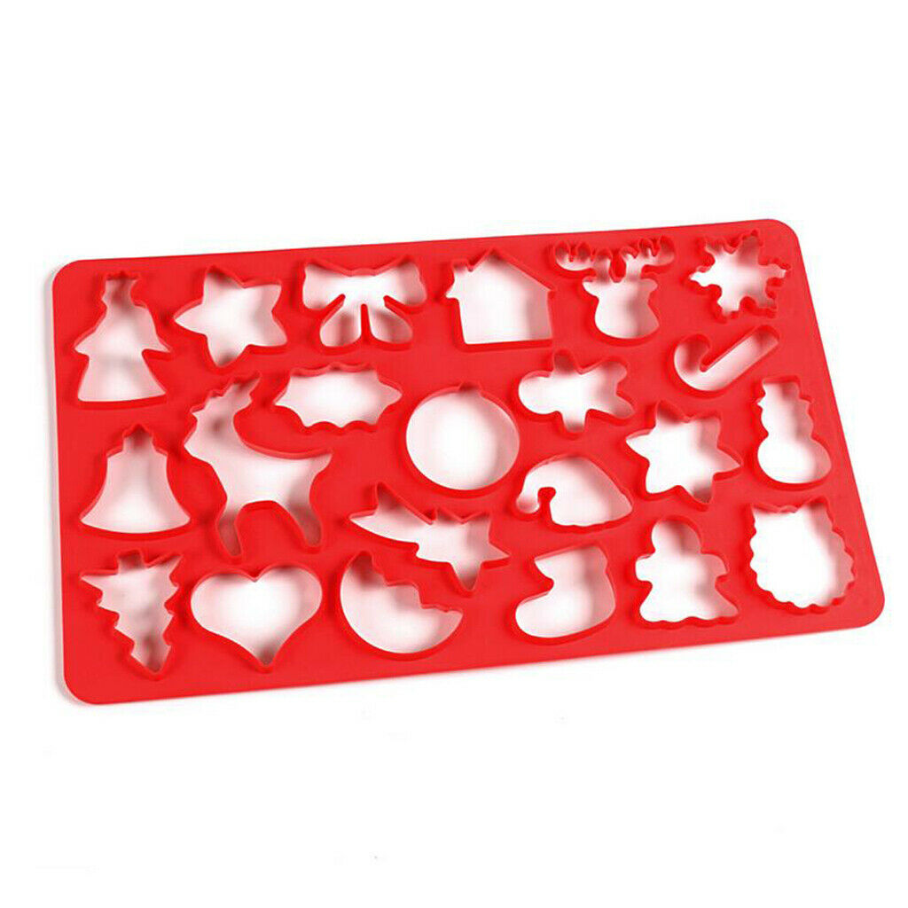 22 holes DIY Cookies Mold Christmas Cake Decor Chocolate Biscuit Mould