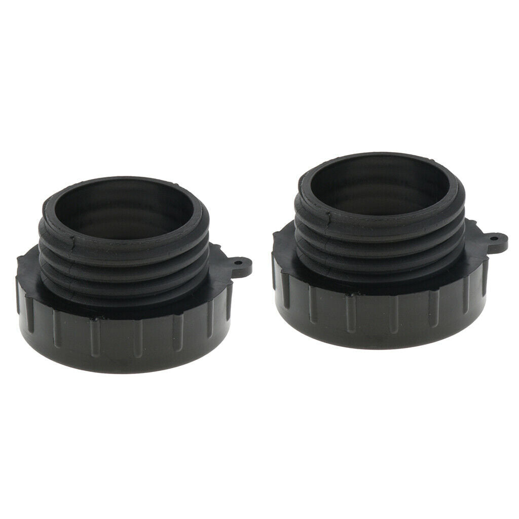 2Pcs 2Inch Solid IBC Fine Threads Drain Adapter Valve Adapter Connector