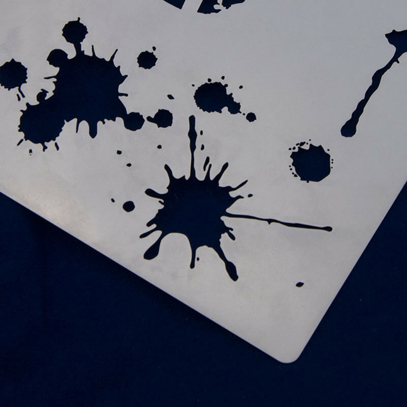 Reusable Water droplet Stencil Airbrush Art Home Decor Scrapbooking Albu.l8