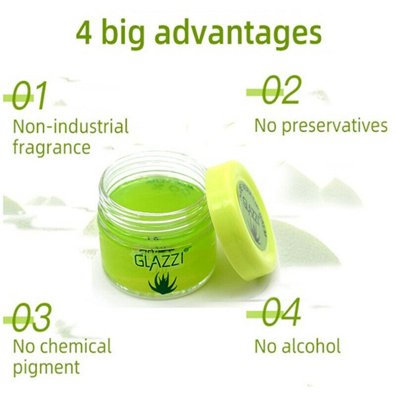 New Lip Balm Plump Lip Aloe Vera 99% Lip Care Dryness Soothing Gel Hydrat.l8