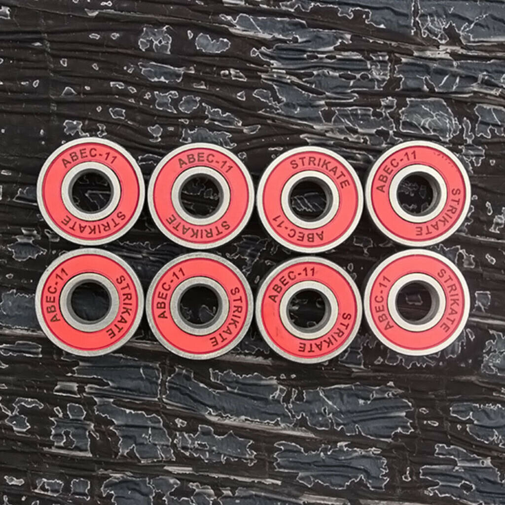 608RS Frictionless ABEC-11 Skateboard Bearing Rolling Bearings Bearing Red
