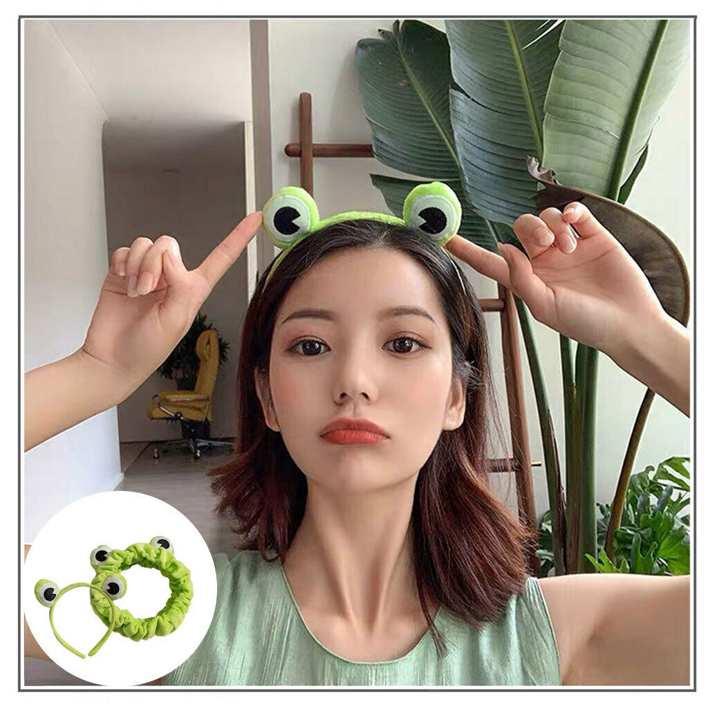 Hair Band Makeup Green Headwear Headband Head Wrap for Birthday Face Women