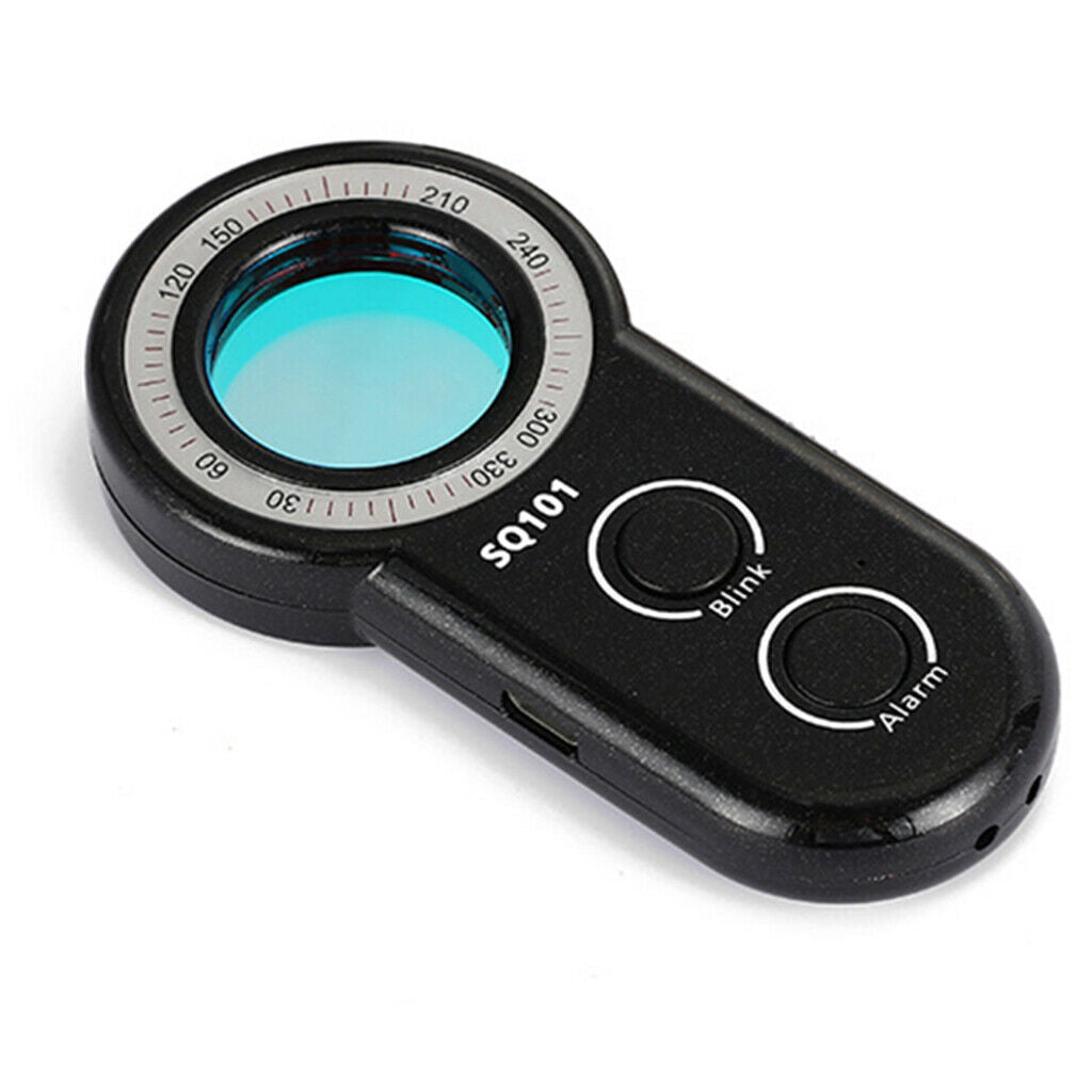 Camera Detector Finder Scanner w/LED Lights Anti-Theft Alarm for Travel Hotels