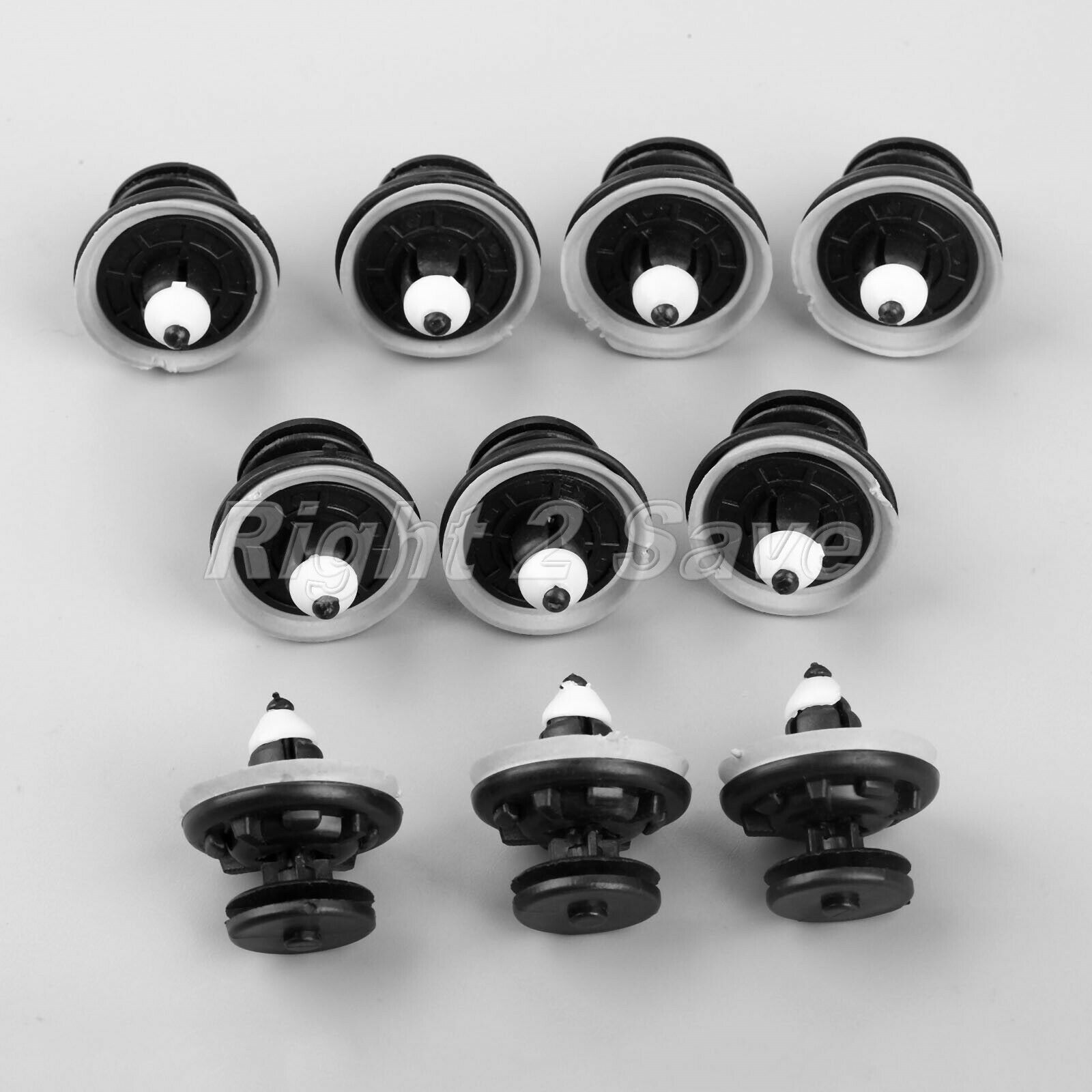 10pc Car Screws Interior Panel Trim Retainer Fastener Fit For GOLF PASSAT TOURAN