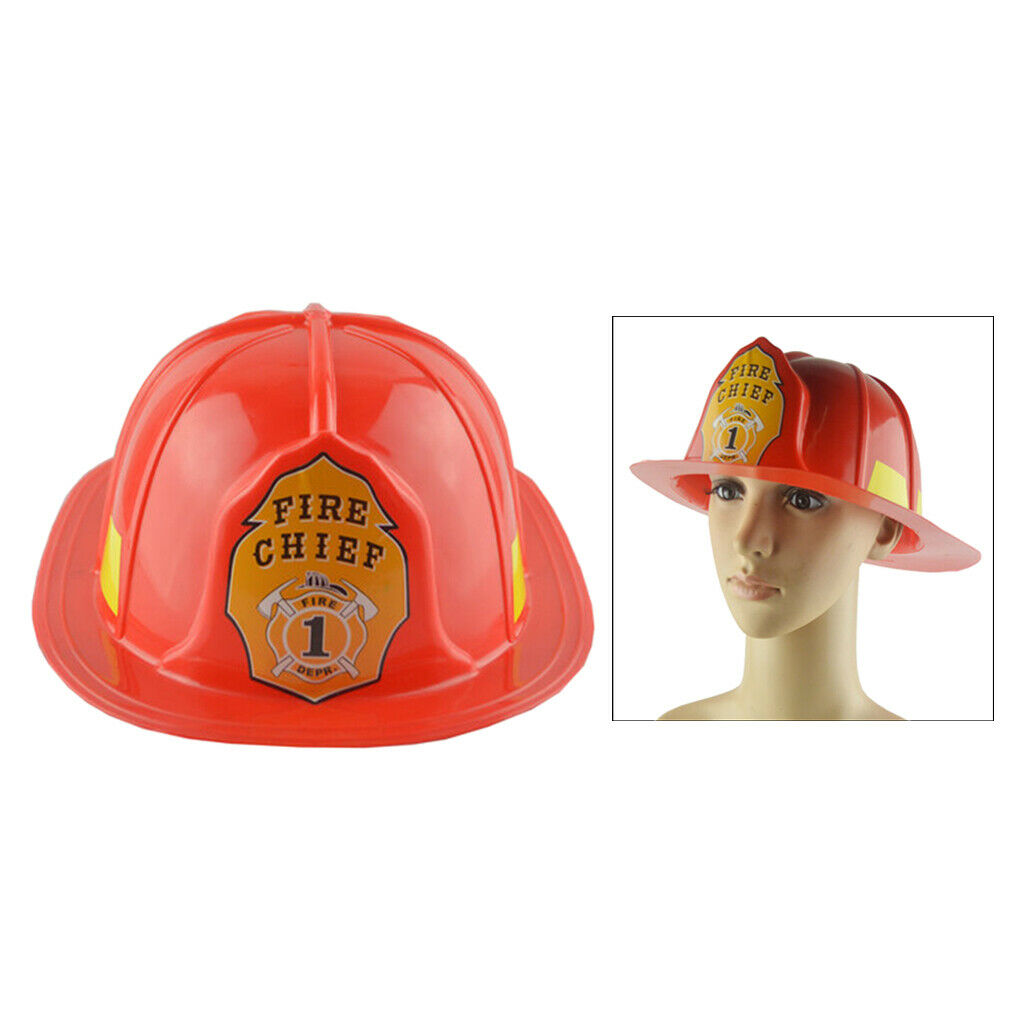Firefighter Costume Helmet for Boys and Girls Pretend Play Set for Kids, Fireman