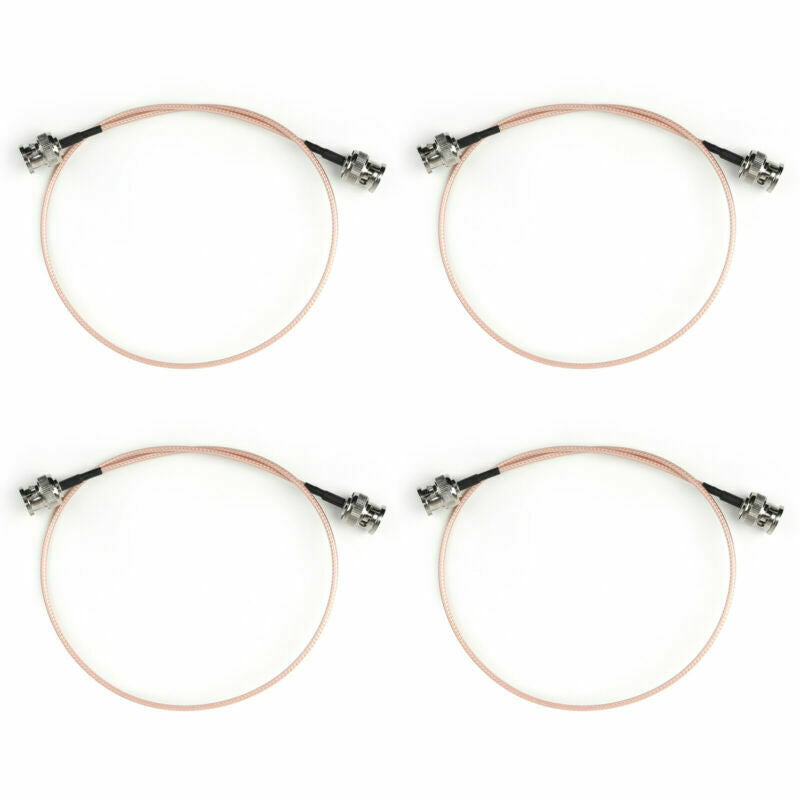 4x RG316 BNC Male Plug to BNC Male Plug RF Pigtail Jumper Cable 50CM 20in