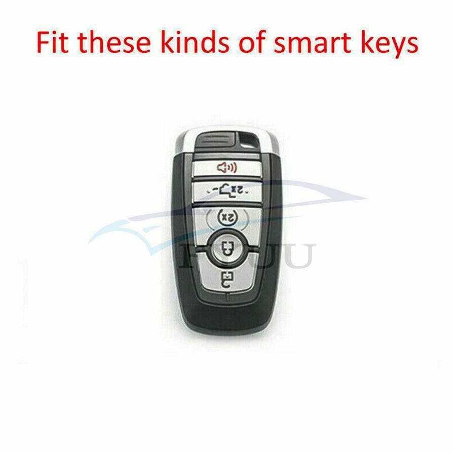 Premium Leather Car Key Fob Cover Case Bag For Ford Fusion EDGE Explorer F-150