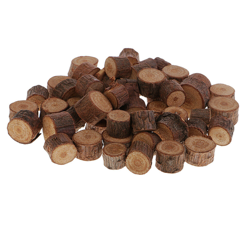 50pcs Wooden Round Disc Slices Circles DIY Wood for Party Wedding Decoration