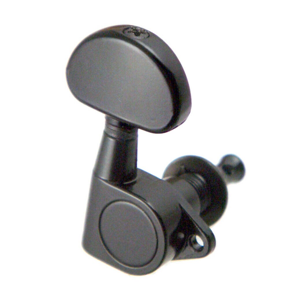 6 pieces sealed acoustic guitar tuning pegs tuner machine heads black
