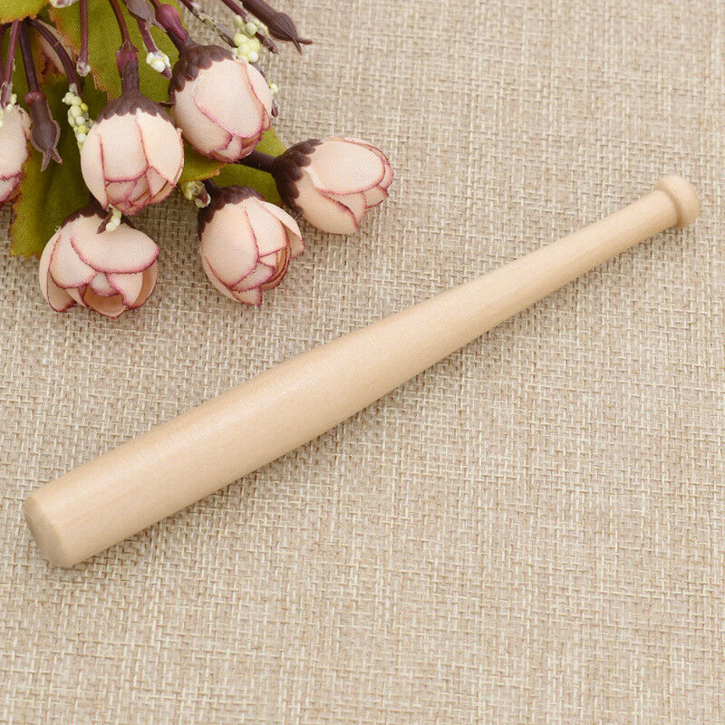 1 Pc Wooden Baseball Bat Handcraft DIY Supplies Children Mini Size Accessories