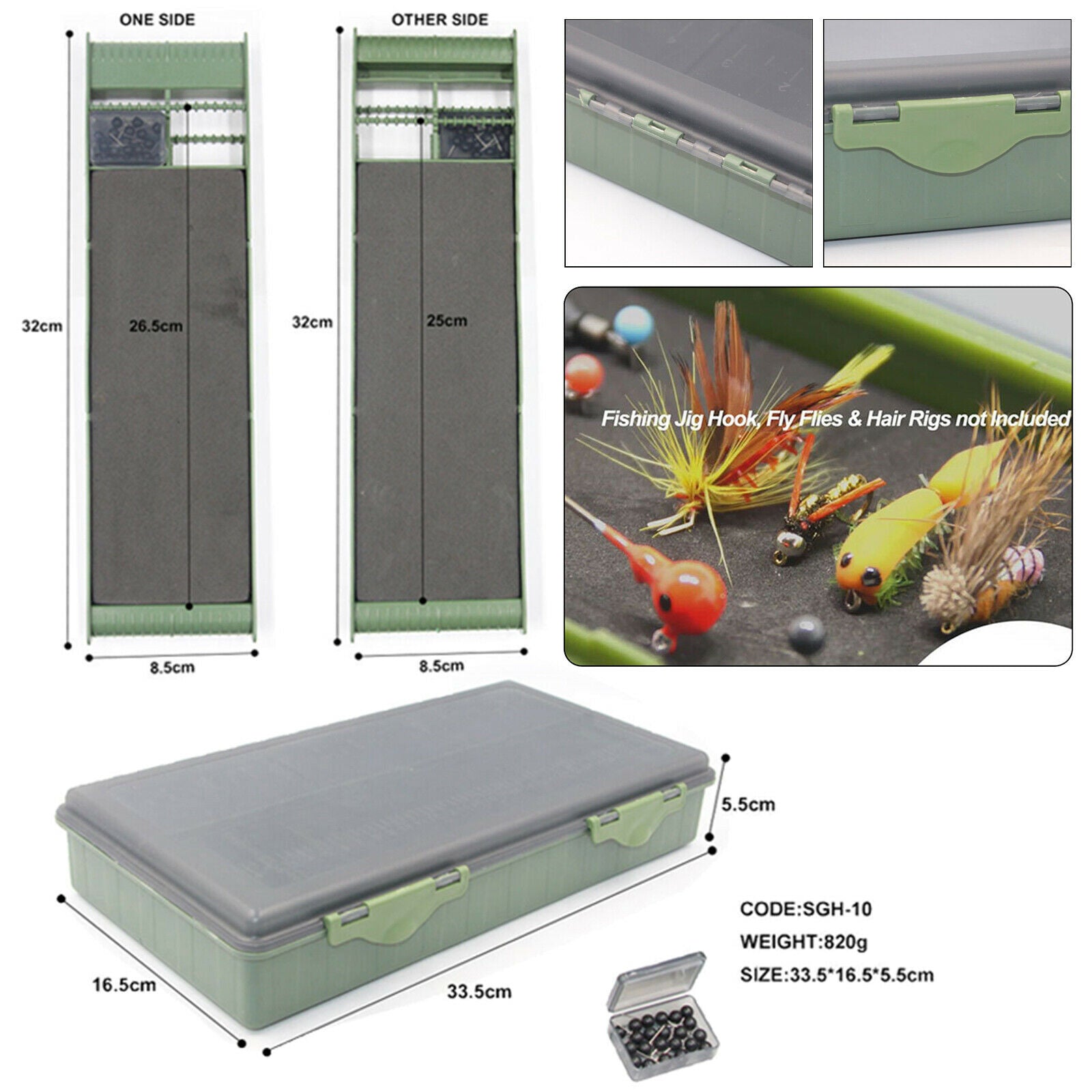 Fishing Terminal Tackle Box Fishing Accessories Storage Organizers for Hooks