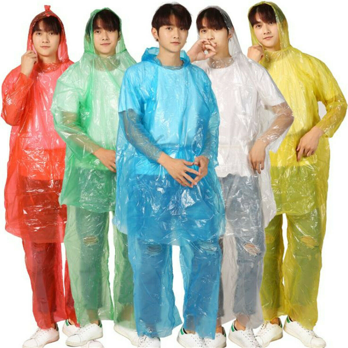 Disposable Split Raincoat Rain Pants Suit Waterproof  Unisex Emergency Raincoat