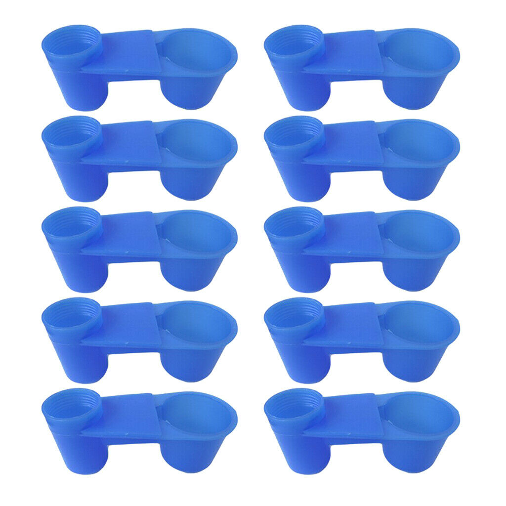 10x Bird Drinker Feeder Cups Parrot Feeder Drinking Bowl Bird Water Drinker