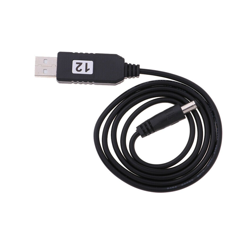DC 5V to DC 12V USB Voltage Step Up Converter Cable with DC Jack 5.5x2.1mm