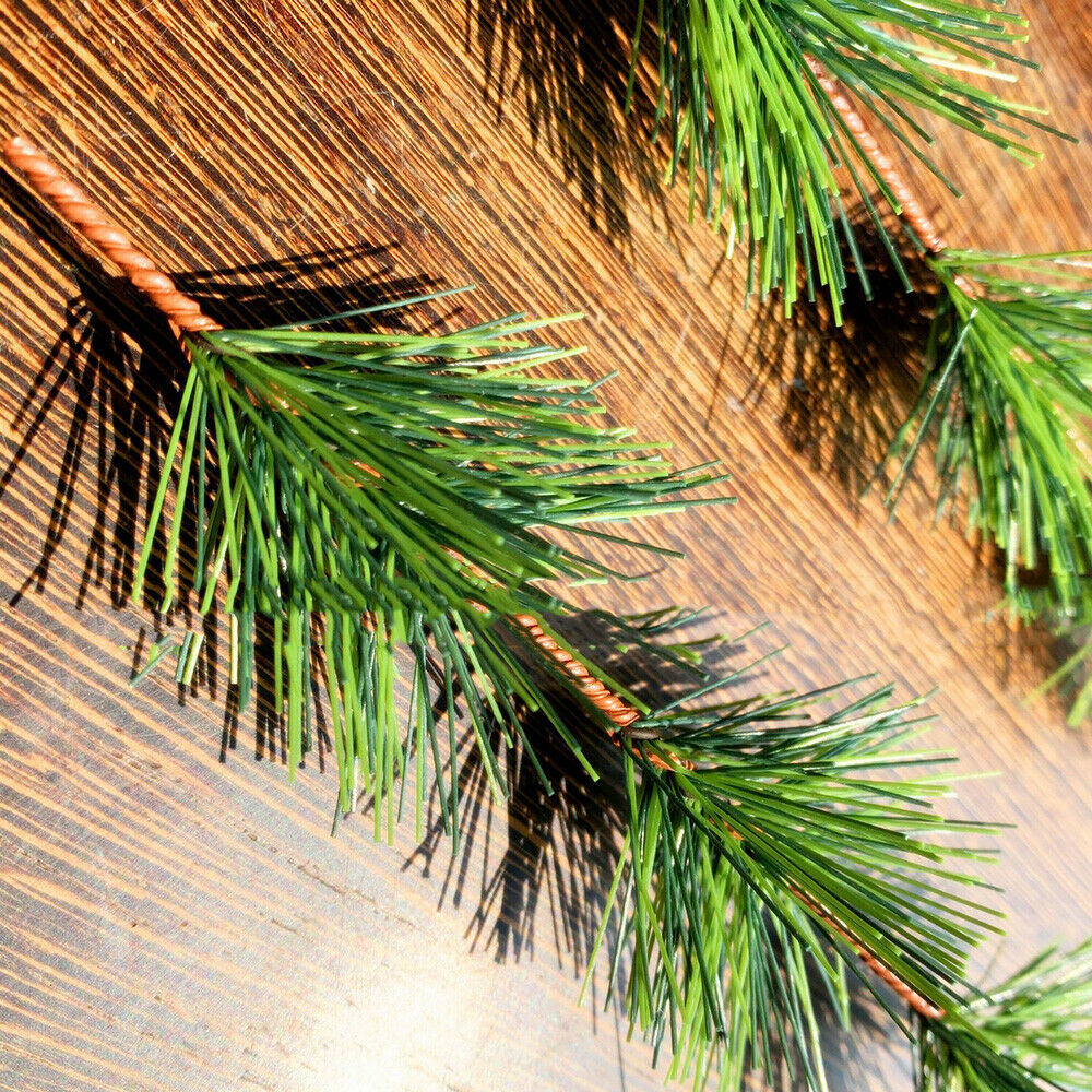 10Pcs Artificial Mini Pine Needles Branches Christmas Flower Tree Ornament DIY
