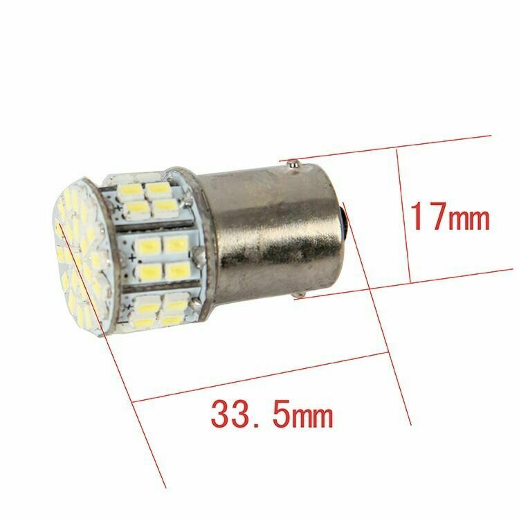 Fit Turn Signal Backup Reverse Parking Light DRL 2x 1156 50SMD 1206 LED Car Bulb