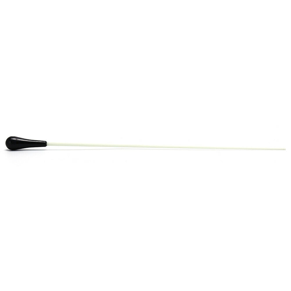 1pc Black ABS Handle Musical Music Conductor Baton Gift White 39CM lengthDDAU