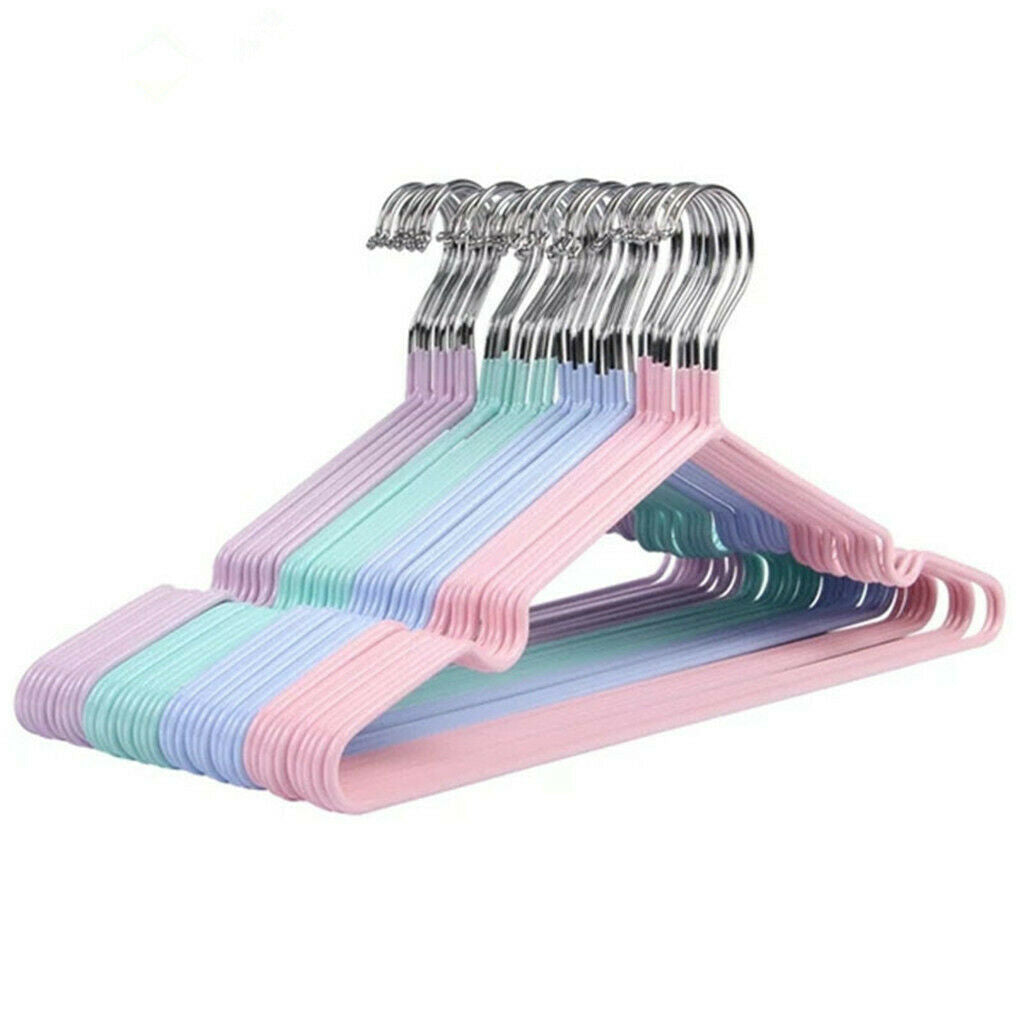 20pcs Adults Clothes Hanger Clothing Coat Hanging Rack Holder for Bedroom