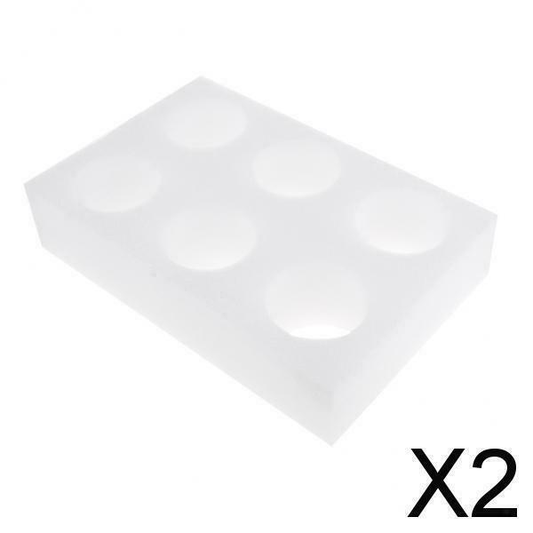 2X Water Cup Holder Tray for Coffee Cup Tea Mug Beer Can Support 7cm 6 Holes