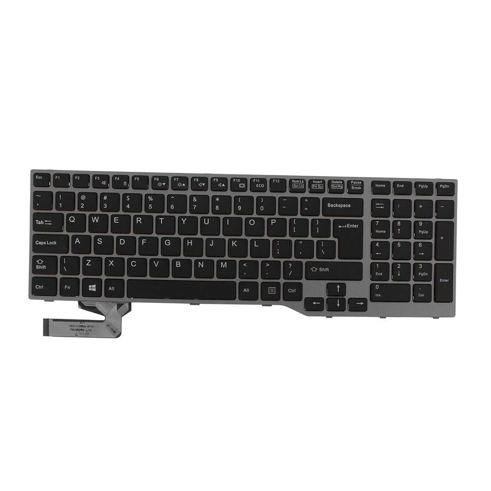 New US Laptop Keyboard for Fujitsu Lifebook E753 E754 E557 US Layout Black