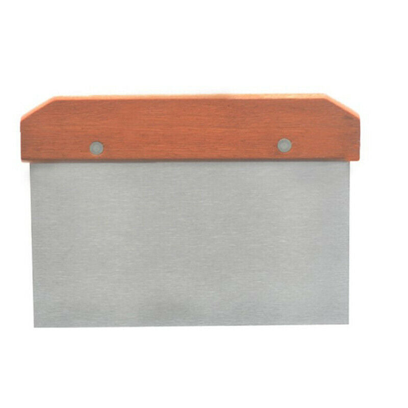 Stainless Steel Cutter With Wooden Handle Scraper Dough Cutter Cake Scrap.l8