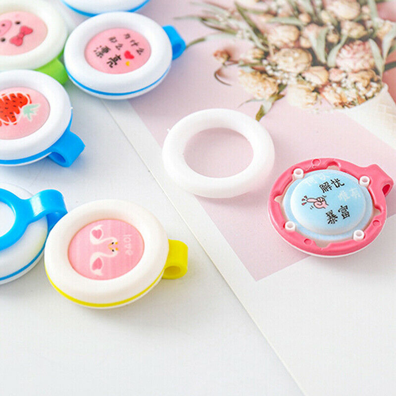 1Pc Cartoon mosquito repellent button baby kids buckle outdoor anti-mosqu.l8