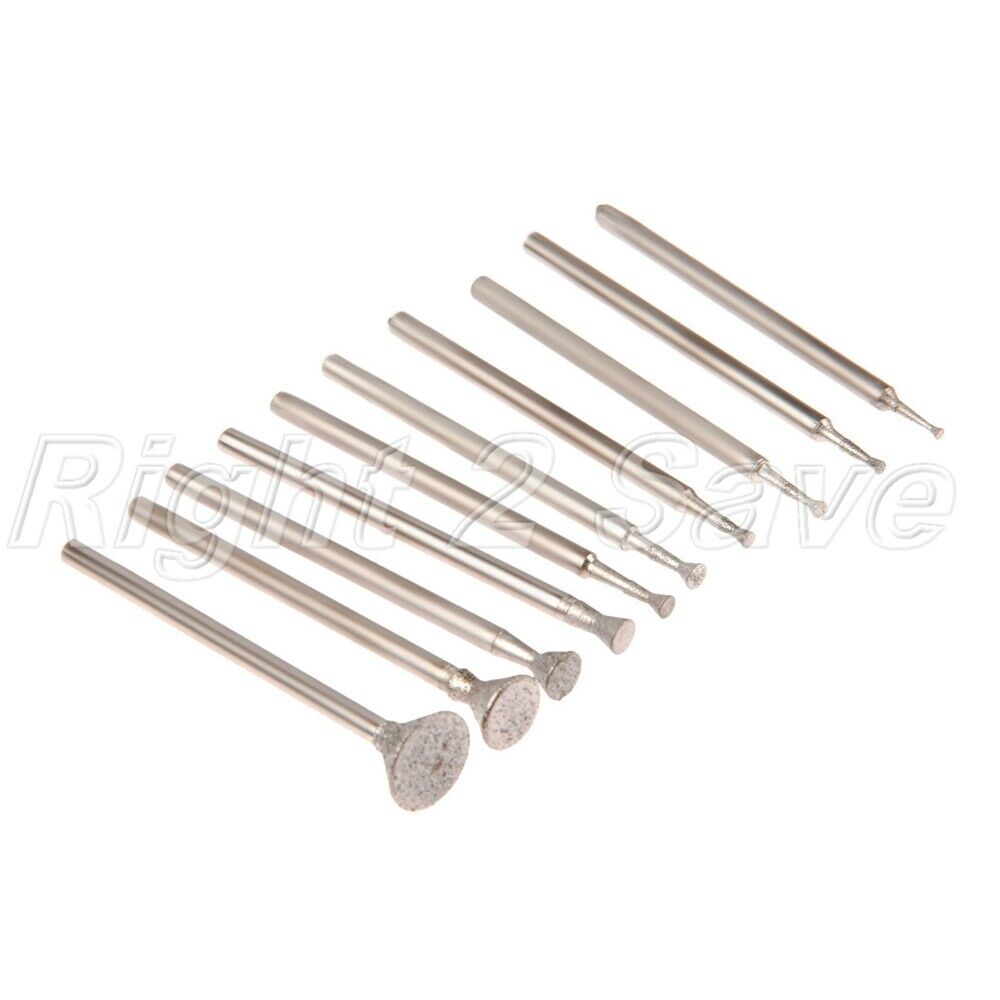 10pcs 1-8mm C3 head Jade Amber Carving Grinding Needle Electric Mill Drill Tool