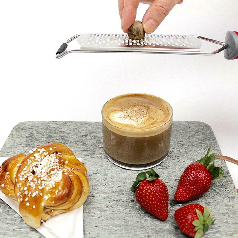 Stainless Steel Garlic Ginger Lemon Grating Zester Cheese Grater Utensil @