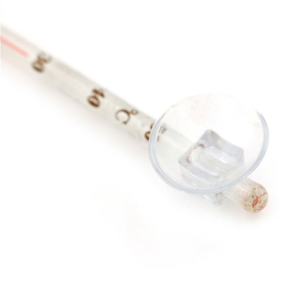 Aquarium Submersible Glass Thermometer with Suction Hydrometer Fish Tank t.l8