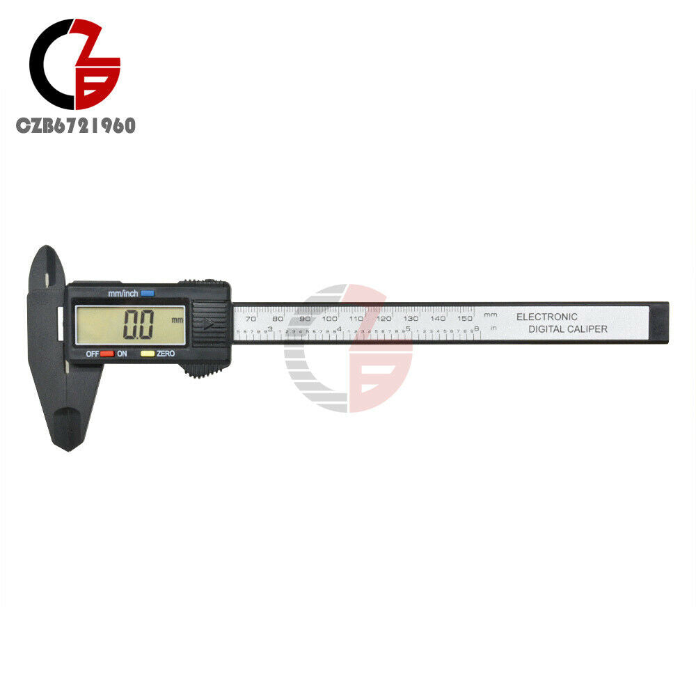 0-150mm LCD Digital Electronic Carbon Fiber Vernier Caliper Gauge Micrometer