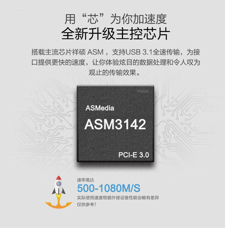 PCI-E PCI Express 4X to USB 3.1 Gen2 10Gbps 2-Port Type C Expansion Card Adapter