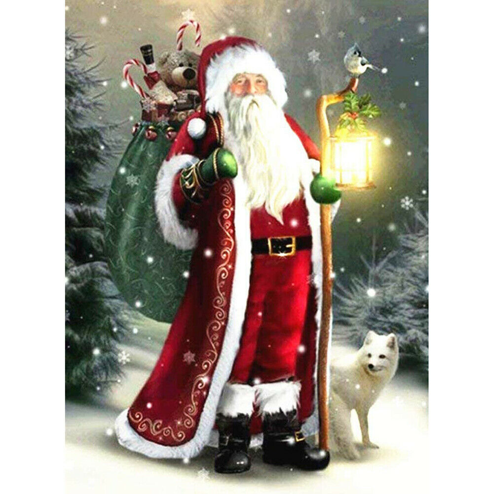 Christmas Full Drill 5D Diamond Painting DIY Santa Embroidery Cross Stitch Kits