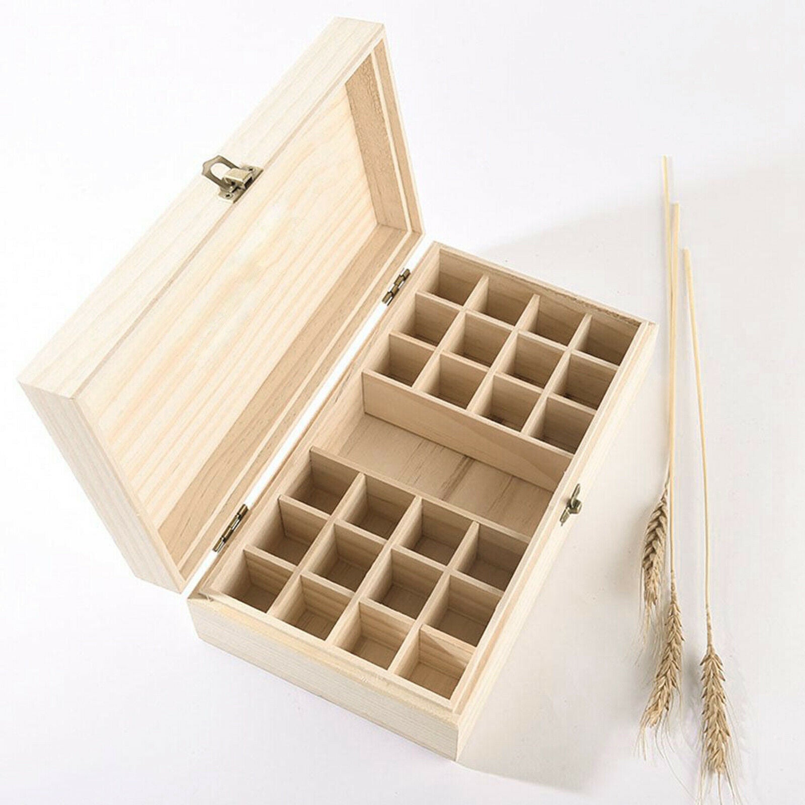 Essential Oils Wooden Storage Box for 5 10 15 Oil Bottle Aromatherapy Holder