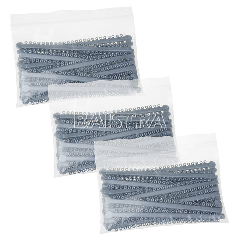 50 ties per stick/20 sticks Dental Orthodontic Ligature Ties Gray 1000Ties