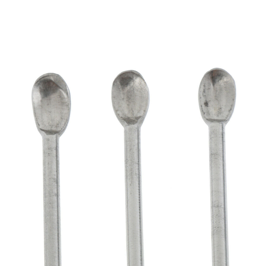 Stainless Steel Micro Spoon Spatulas Set (Pack of 3)