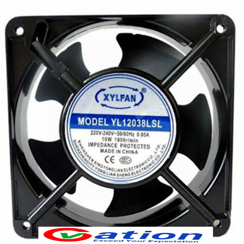 For 1pc YL12038LST Aluminum frame fan 220V 120*38mm