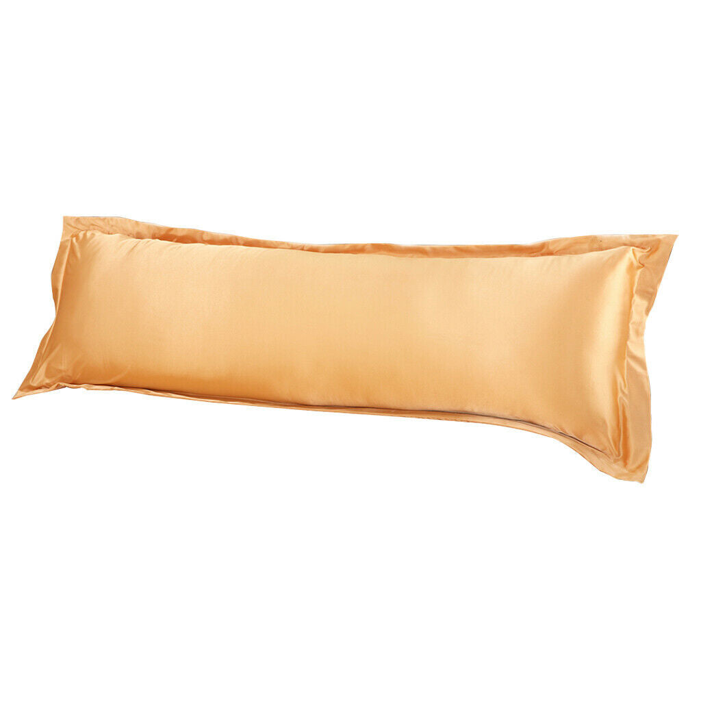 2pcs Breathable Double Size Silk Body Pillow Cover Pillowcase Pillow Protector
