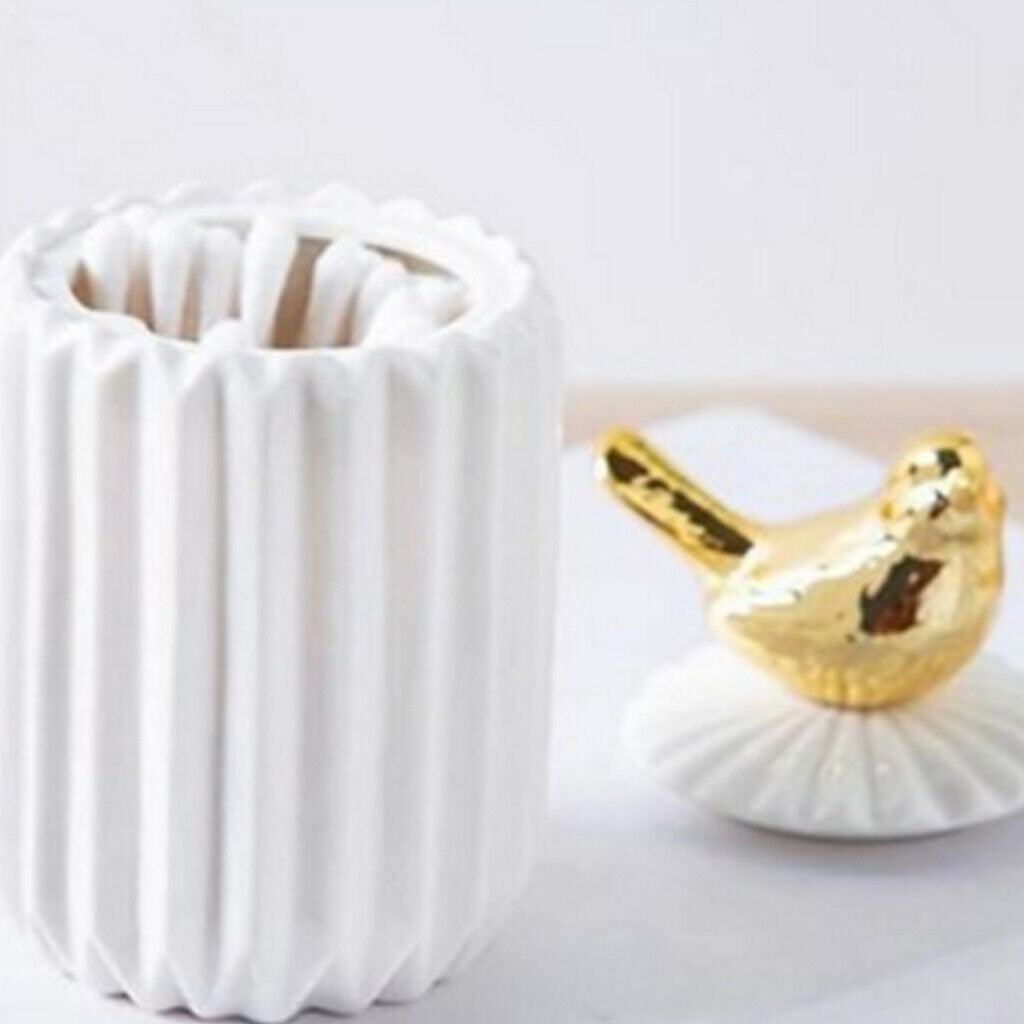 1 lot Toothpick Holder Nordic Style Ceramic with Lid for Cafe Restaurant