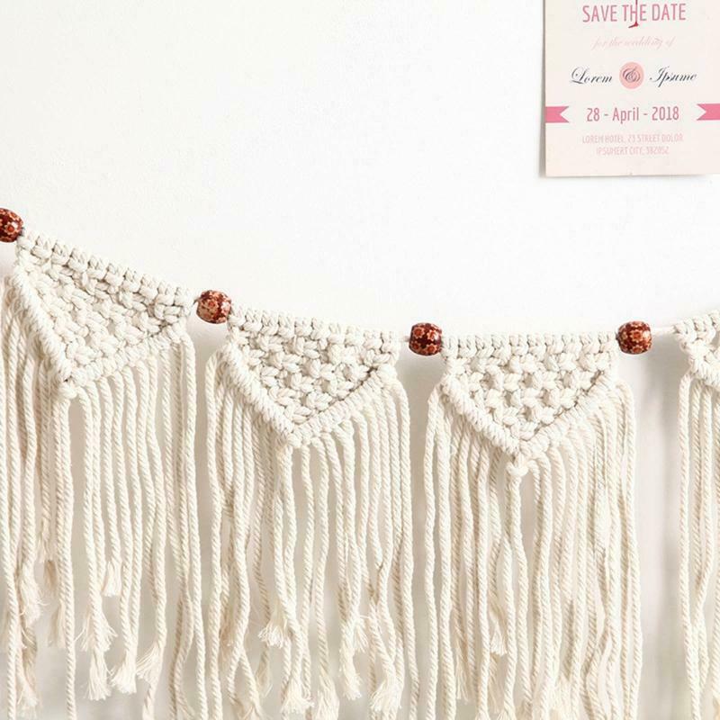 Elegant Pull Flower Macrame Bedroom Wall Hanging Pendant Art Wall Accents Decor