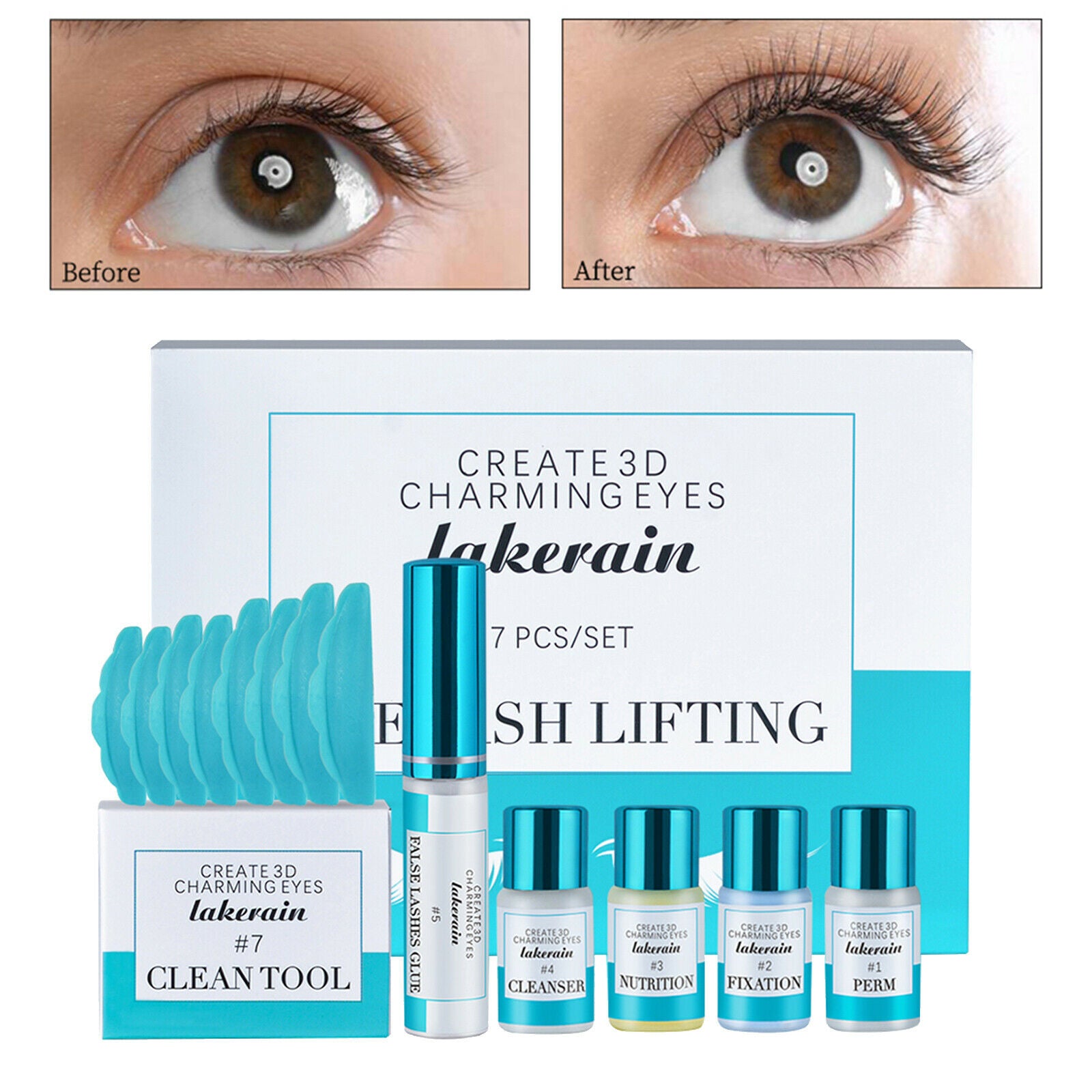 Kit Complete Eyelash Perm Kit, Professional Eyelash Lash Extensions,
