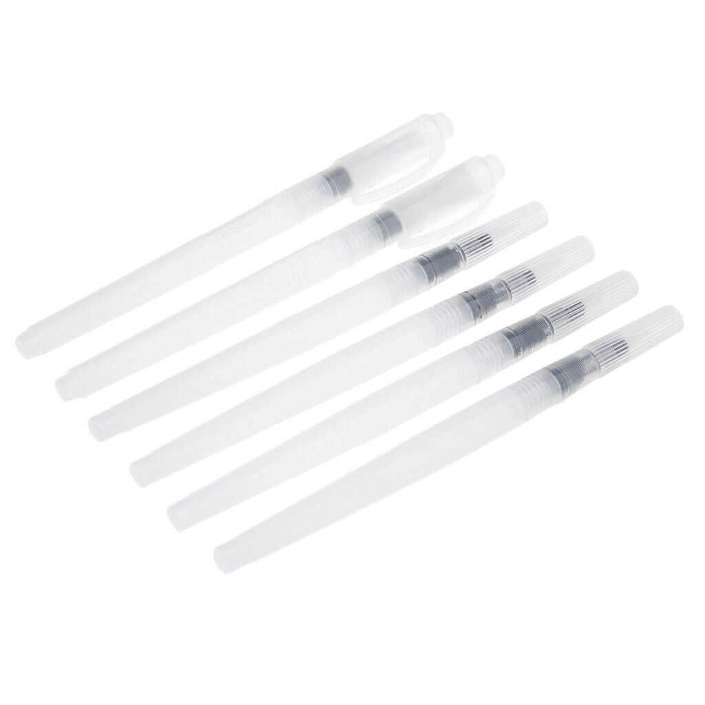 6 Watercolor Brush Pens Water Brush Pens Watercolor Pens Water Brush Pens